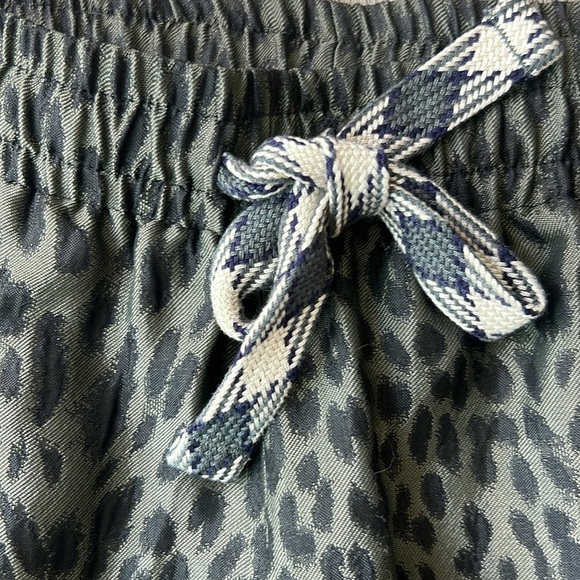 Zadig and Voltaire Pants Green Pomy Leopard Print Pants Size 4 Pull On Style - Picture 6 of 11